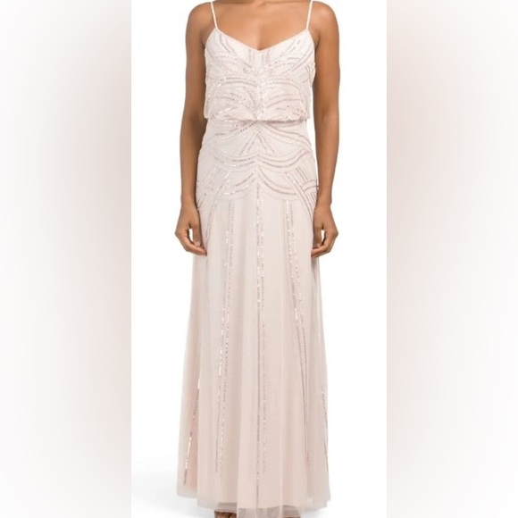 Special occasion gown party dress bridesmaids wedding guest dress art deco dress - Picture 1 of 16